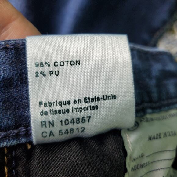 Ag Adriano Goldschmied Womens The Ballad Slim Boot Dark Wash Jeans Size 27 - Picture 6 of 6